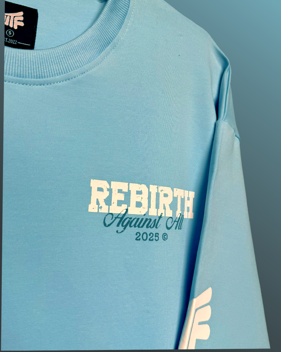 Rebirth Blue Boxy Fit T-Shirt