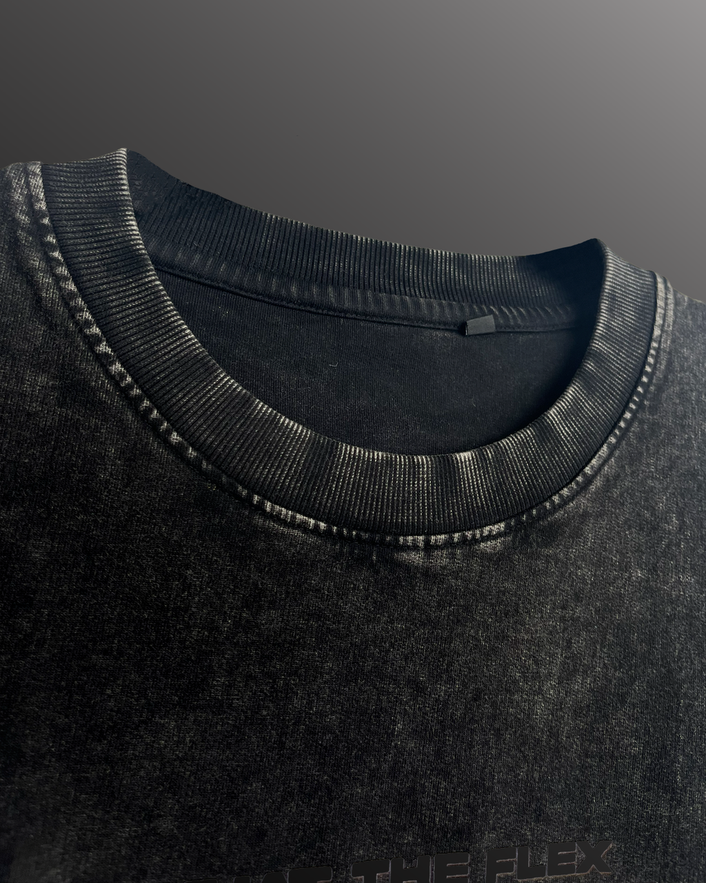 Apocalyptic Black Printed Acid Wash T-Shirt