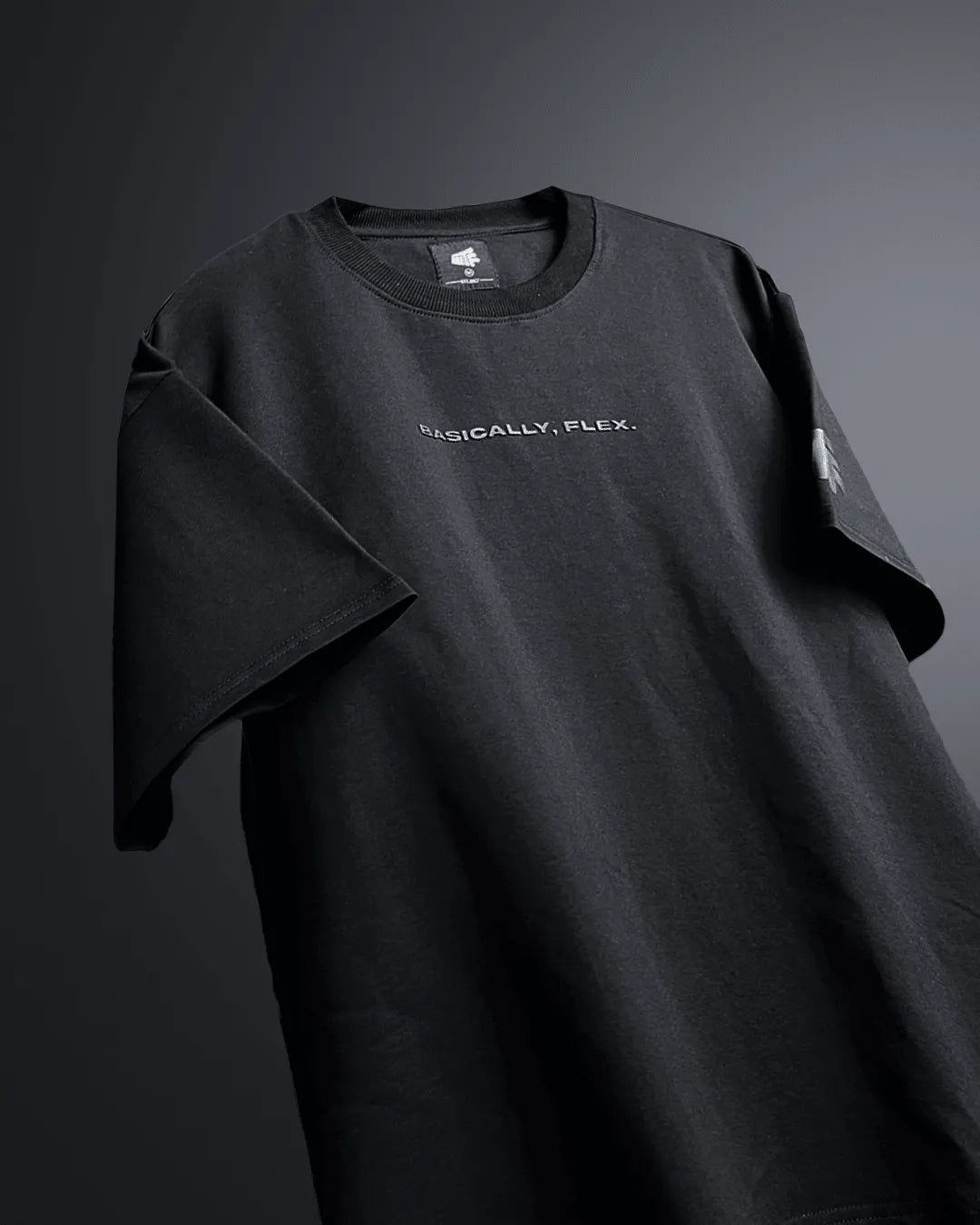 Basic Plain Black Heavyweight T-shirt