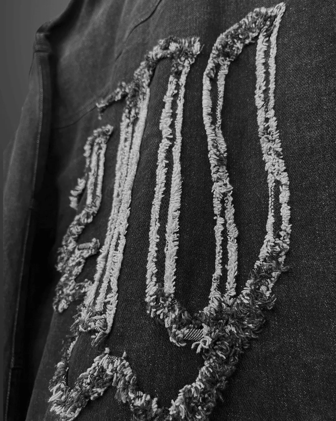 Charcoal Black Denim Jacket - Exclusive