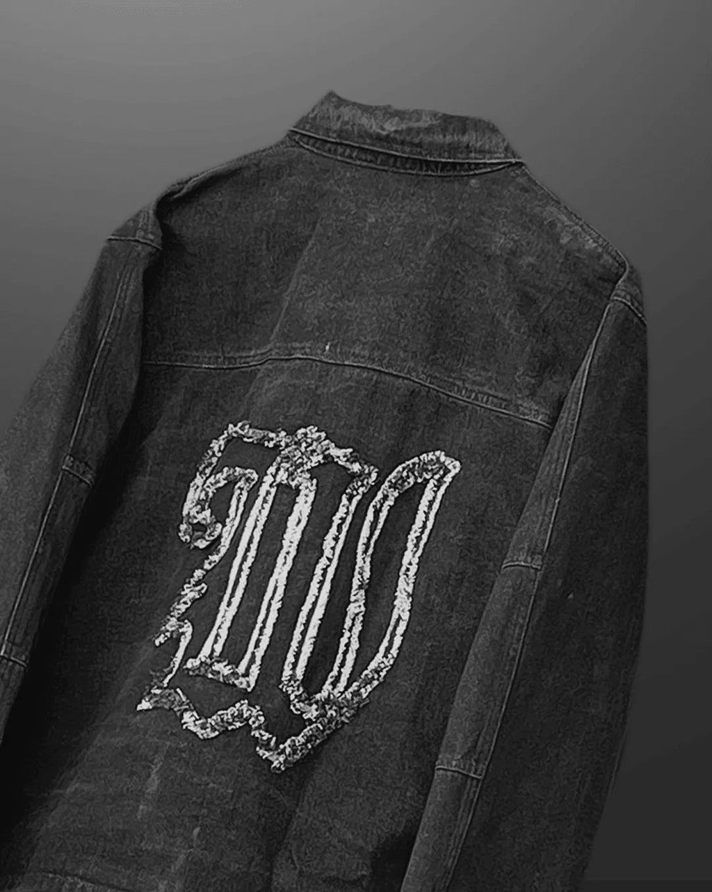 Charcoal Black Denim Jacket - Exclusive
