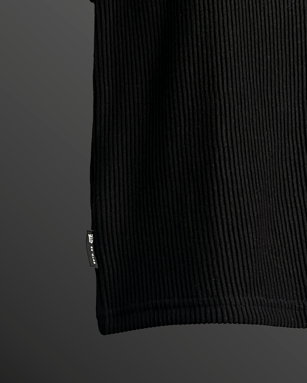 Black Ribbed Shirt