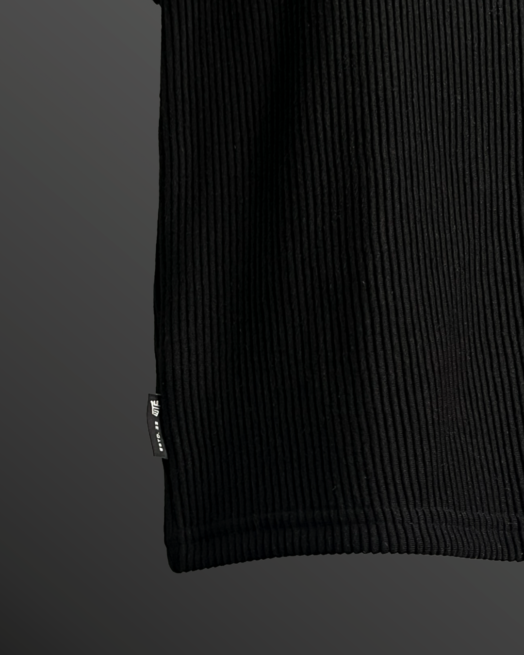Black Ribbed Shirt
