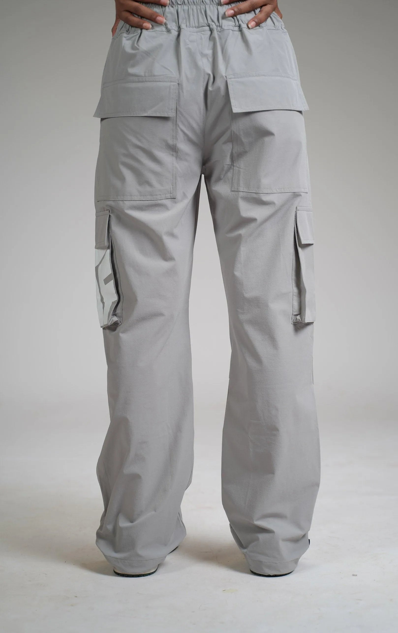 Ice Grey Parachute Pants