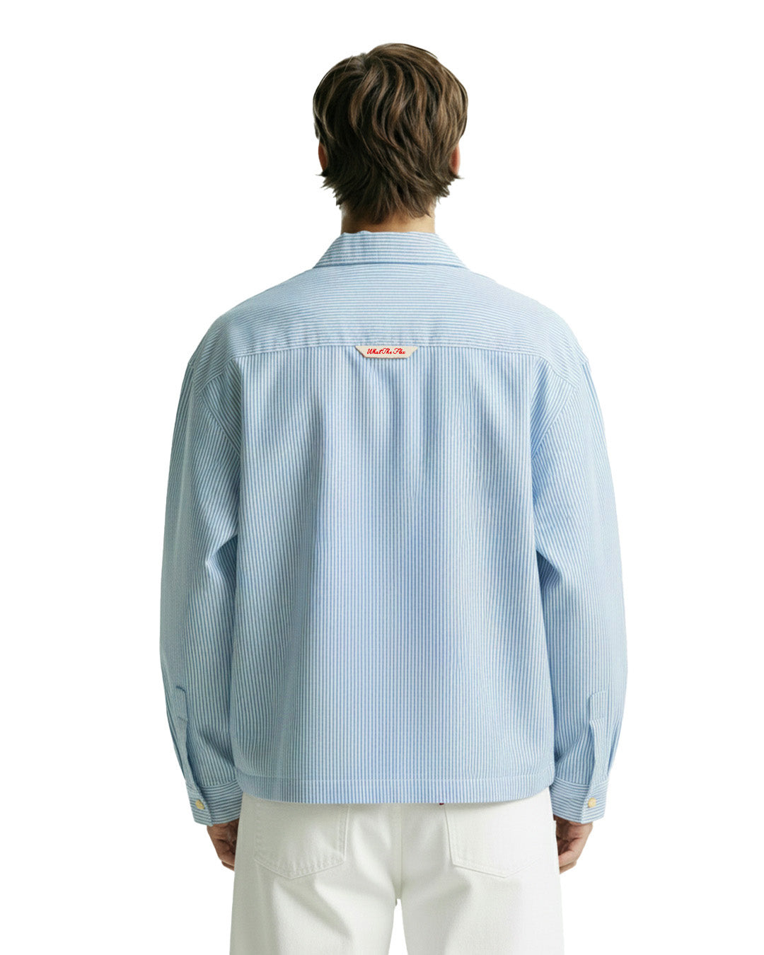 Basic Blue Striped Shirt