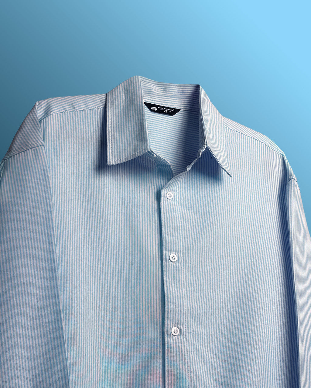 Basic Blue Striped Shirt