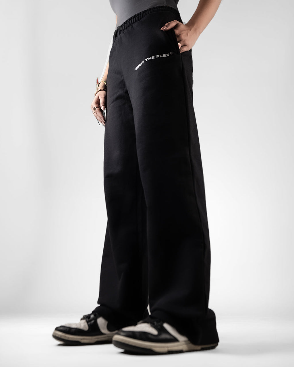 Black Essential Cotton Pants