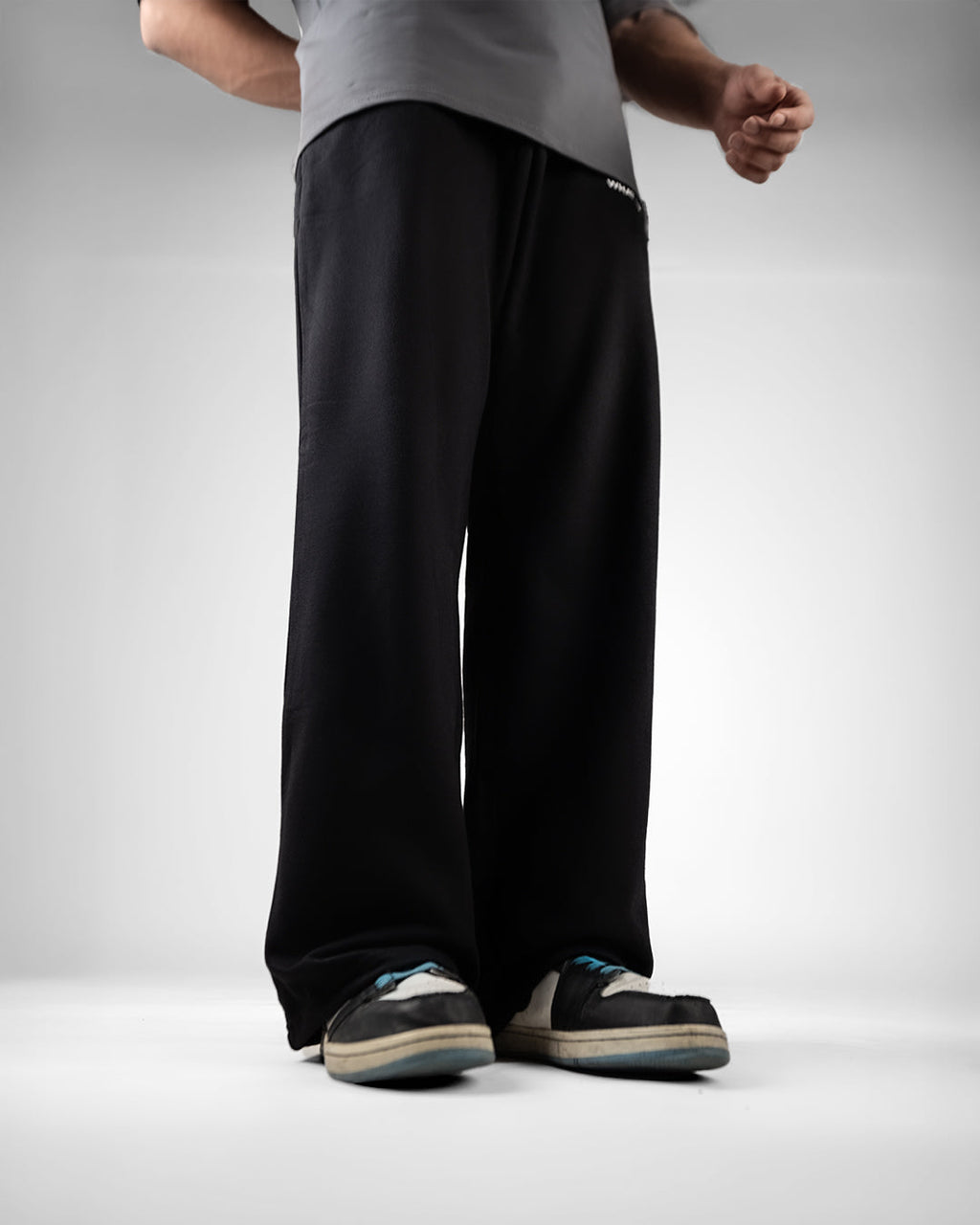 Black Essential Cotton Pants