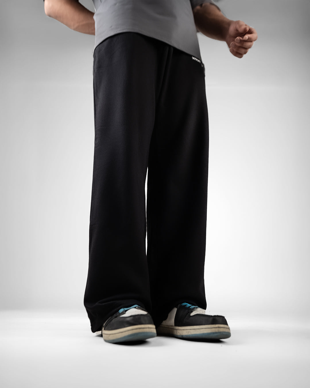 Black Essential Cotton Pants