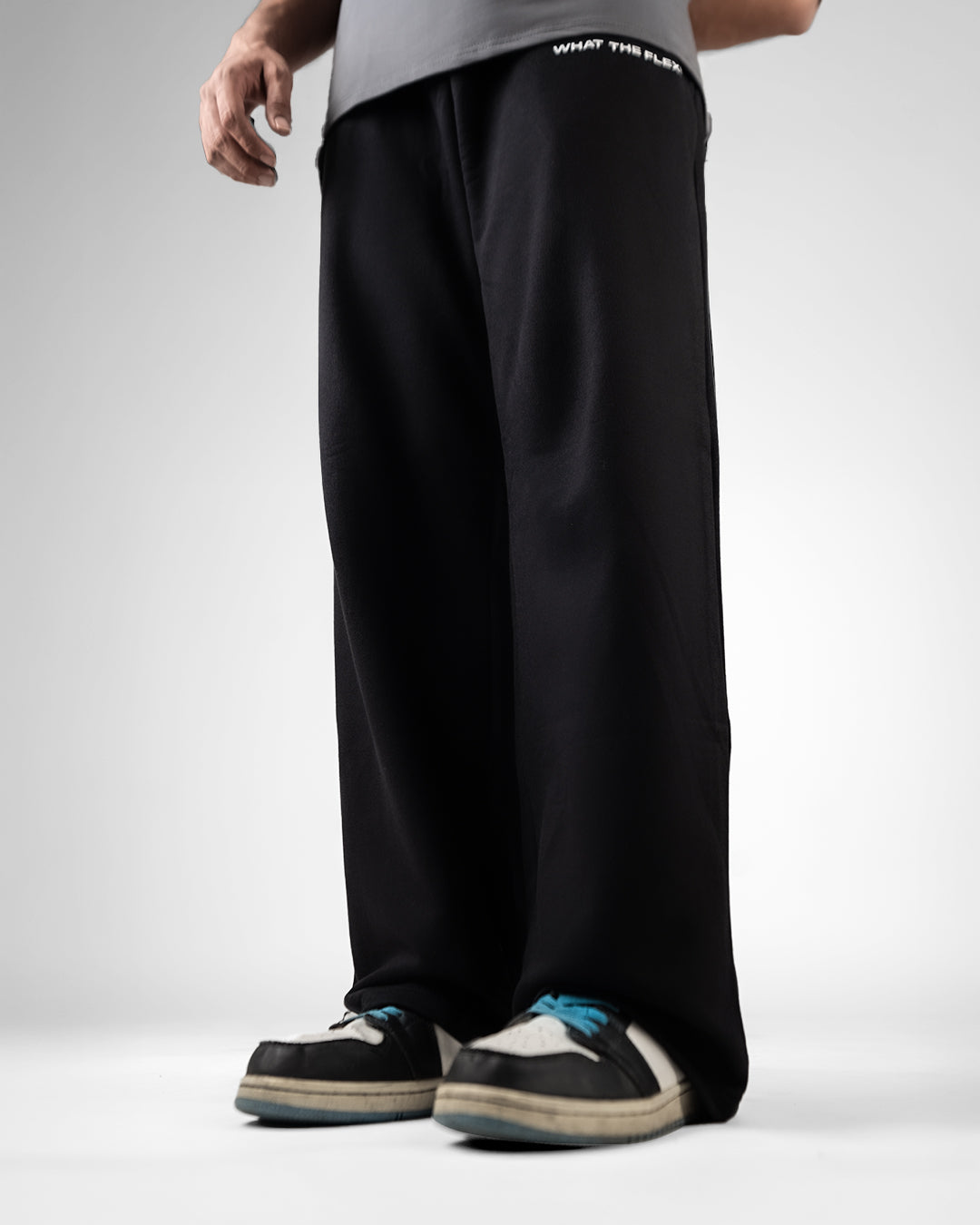 Black Essential Cotton Pants