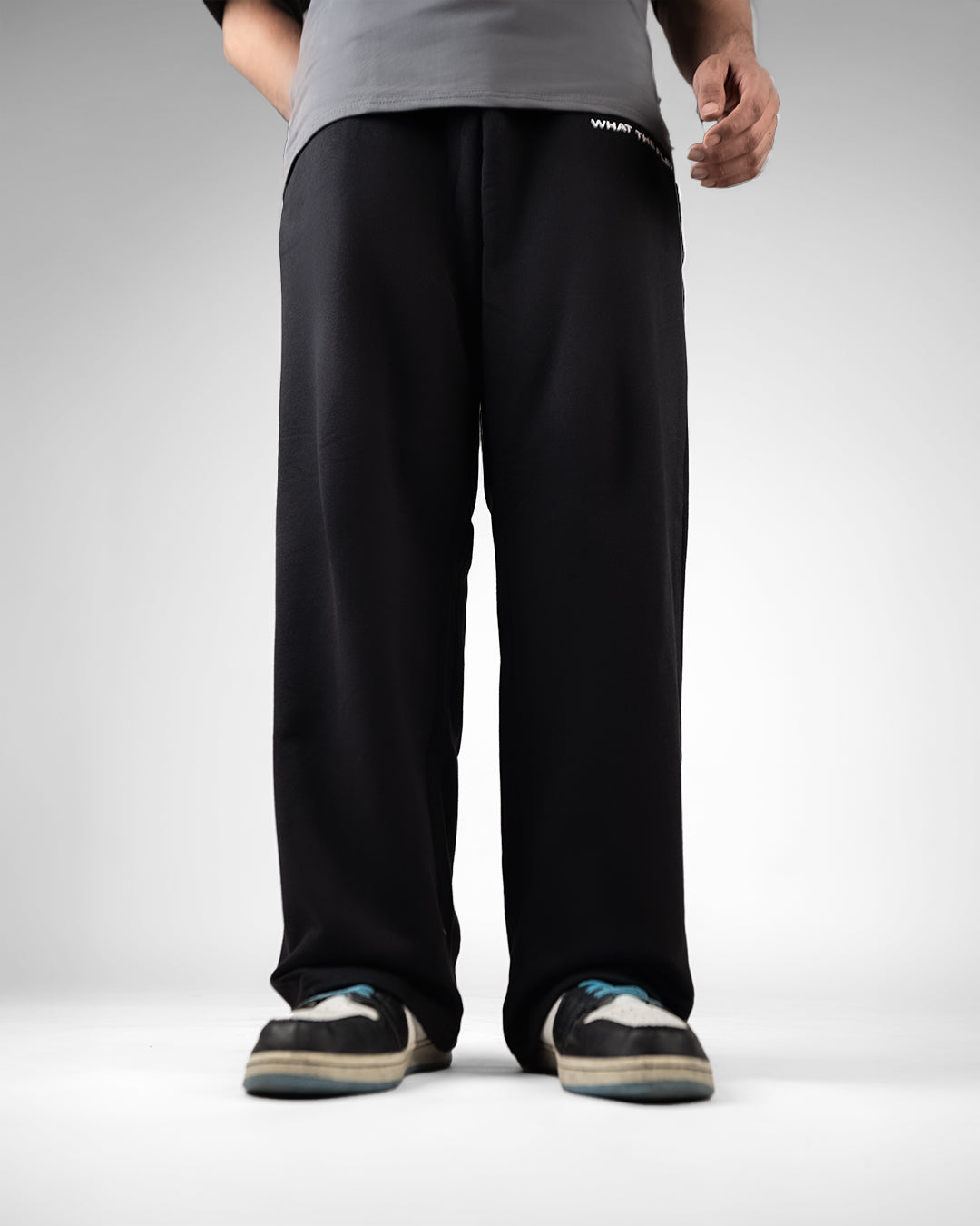 Black Essential Cotton Pants