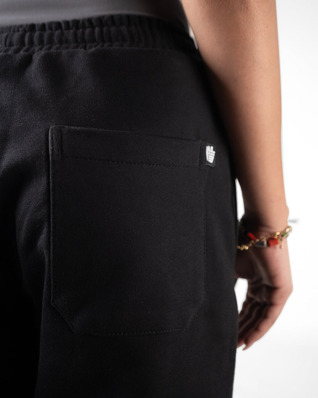 Black Essential Cotton Pants