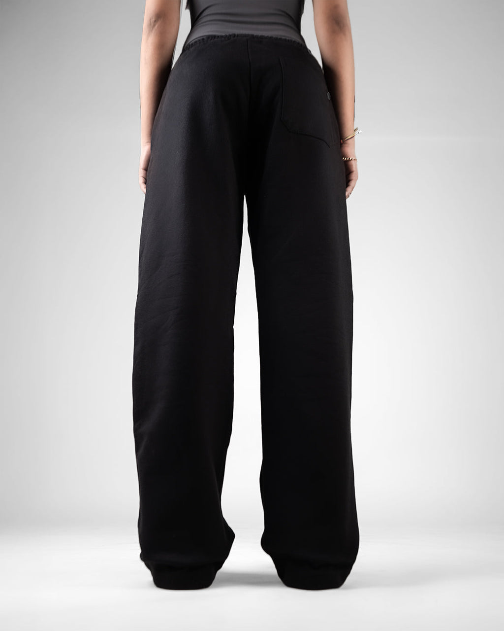 Black Essential Cotton Pants
