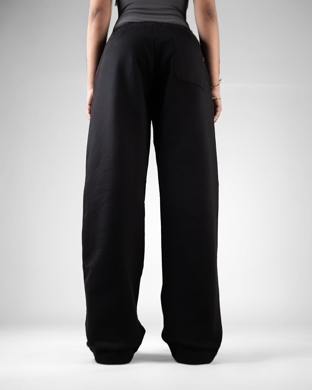 Black Essential Cotton Pants