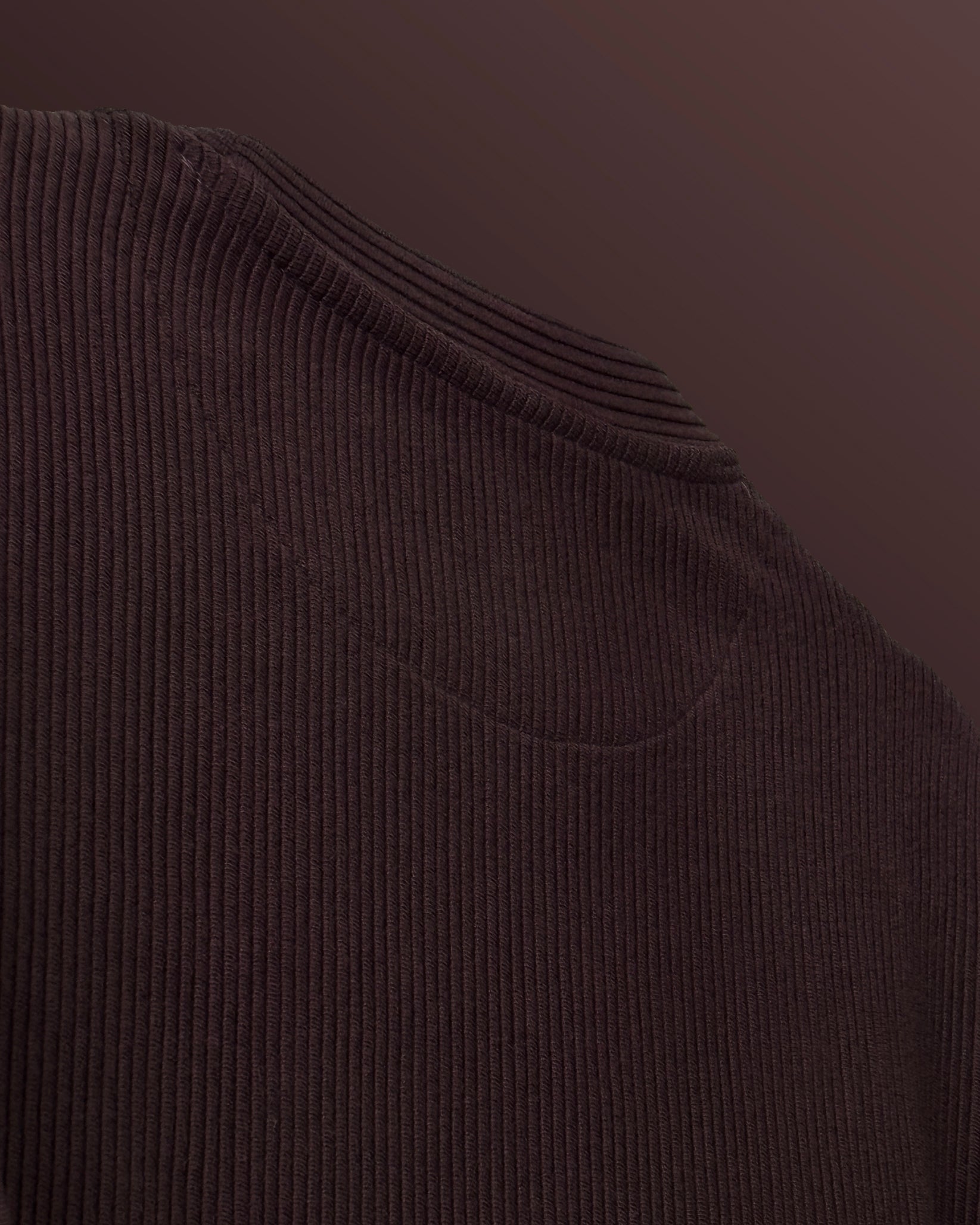 Brown Ribbed T-Shirt