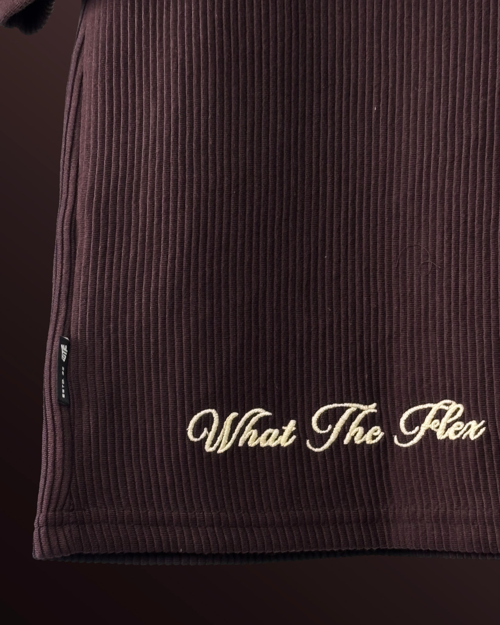 Brown Ribbed T-Shirt