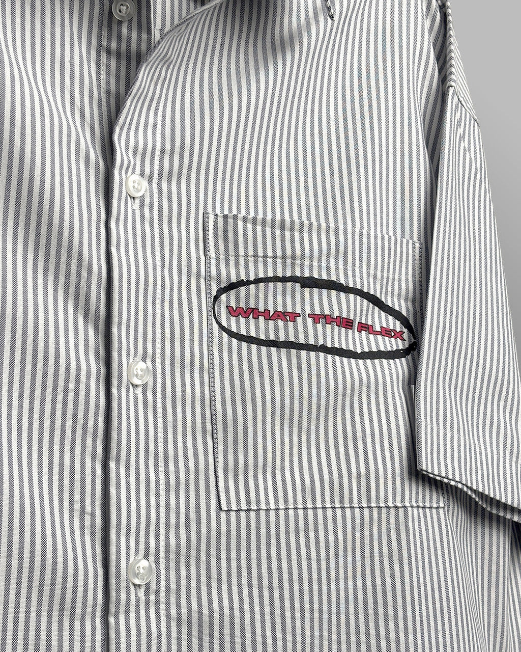 Classic Black Half Sleeves Striped Shirt