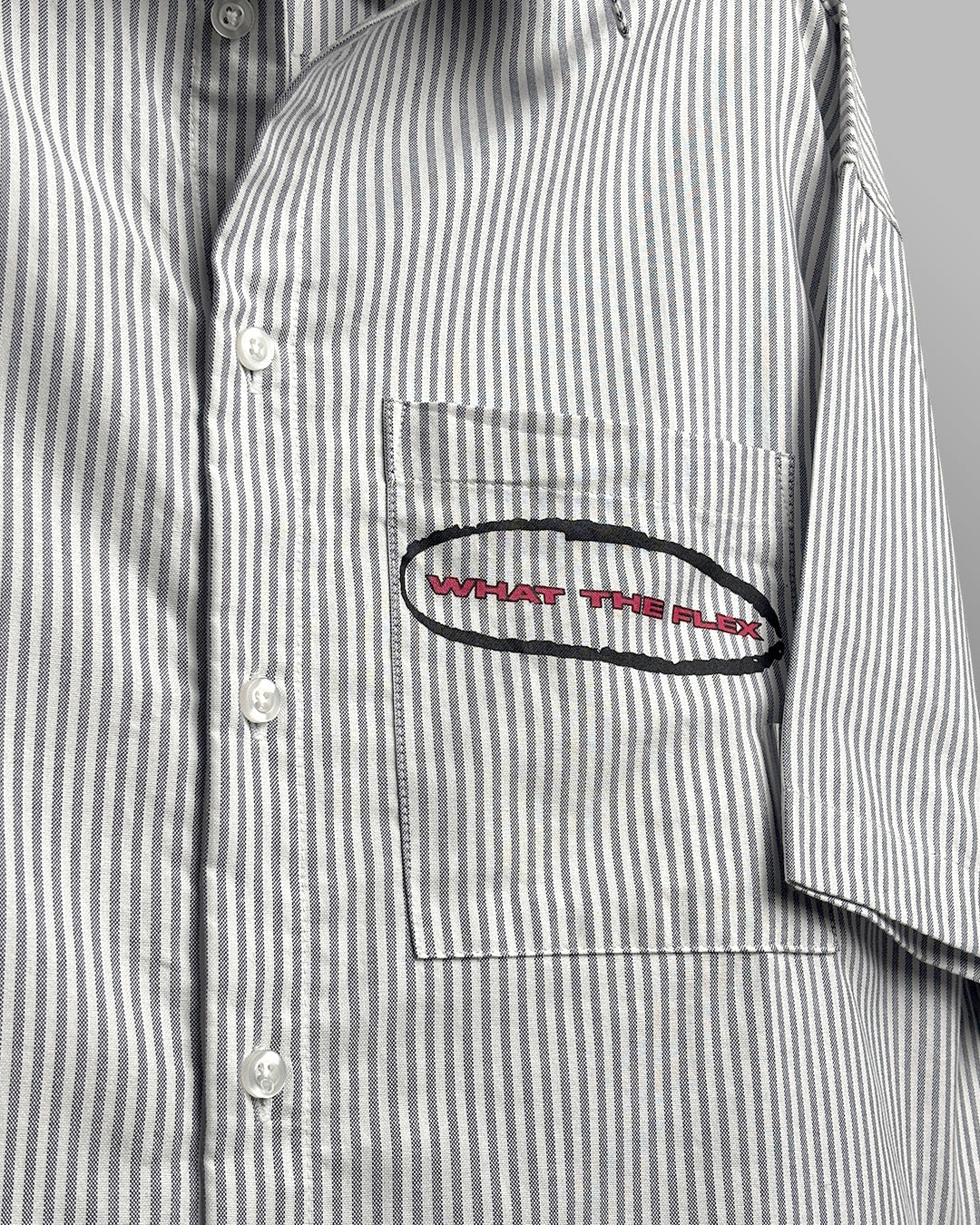 Classic Black Half Sleeves Striped Shirt