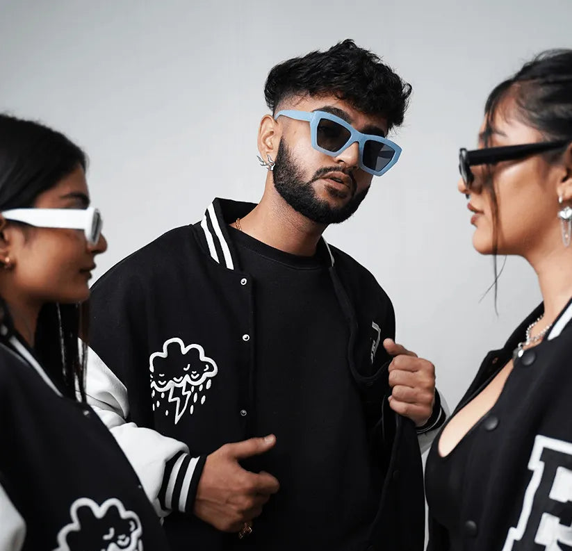 Did I Imagine It? Black Varsity Jacket