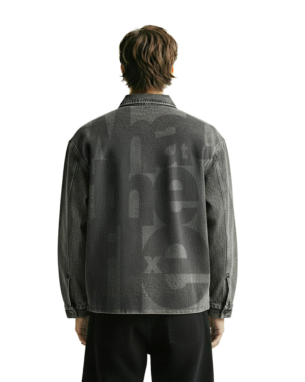 Flex Star Black Long Sleeve Denim Shirt