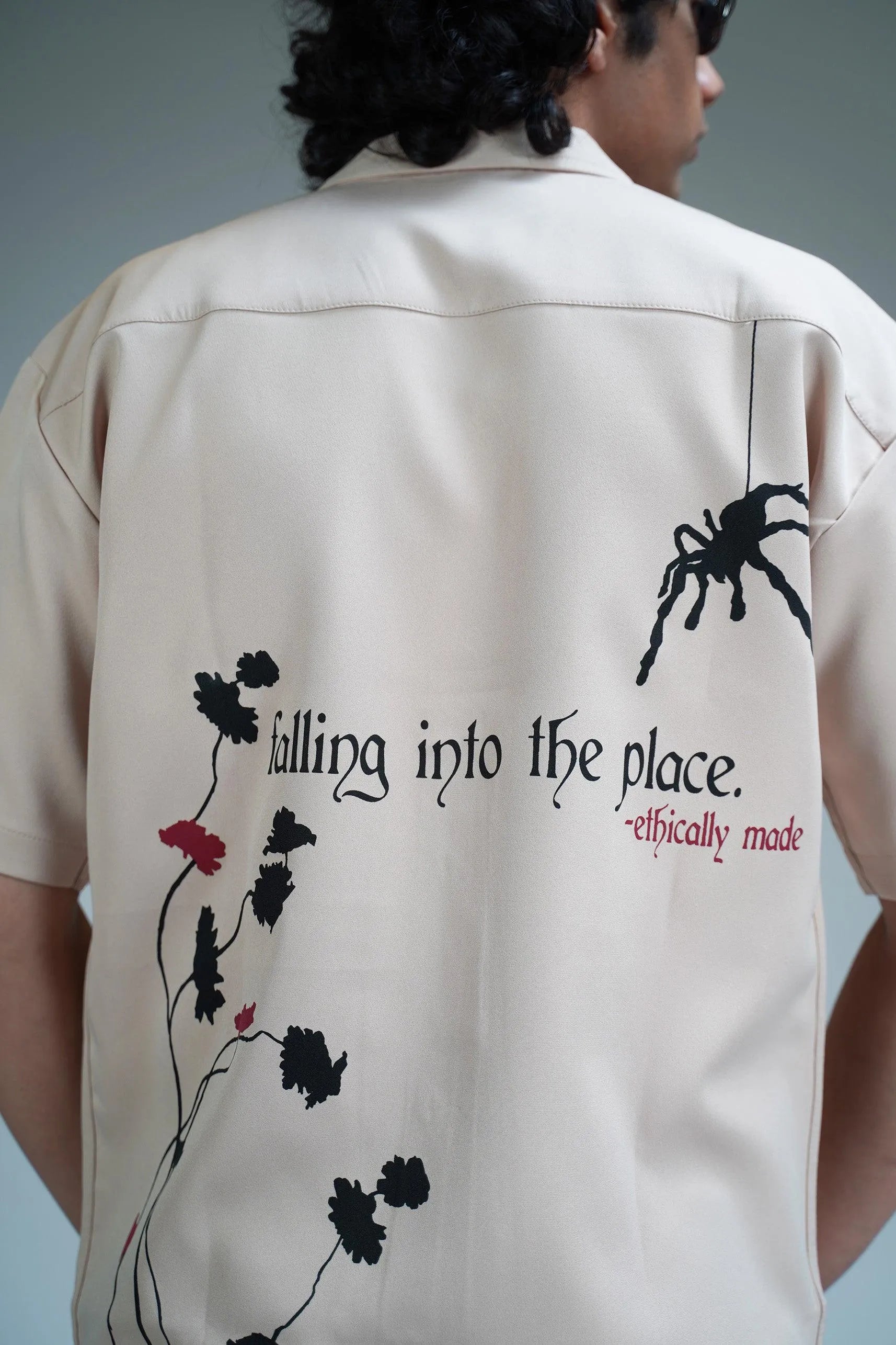 Flowers & Shadows Bowling Shirt