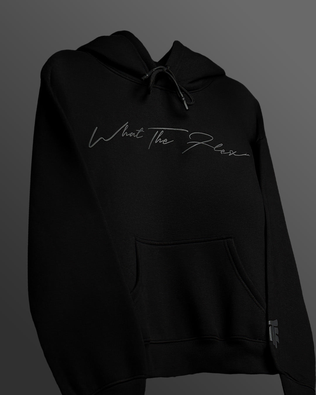 Fearless Black Boxy-Fit Hoodie