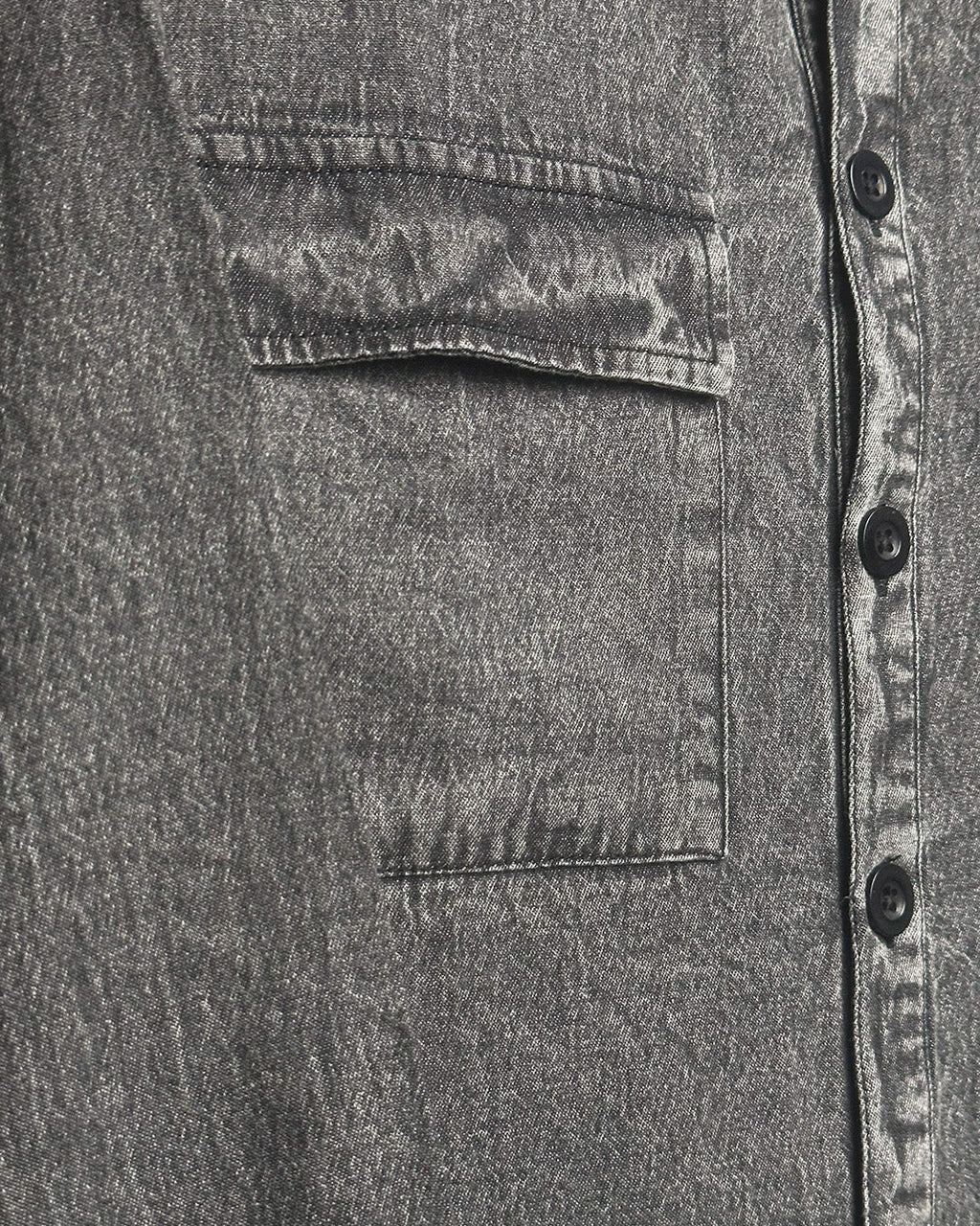 Flex Star Black Long Sleeve Denim Shirt