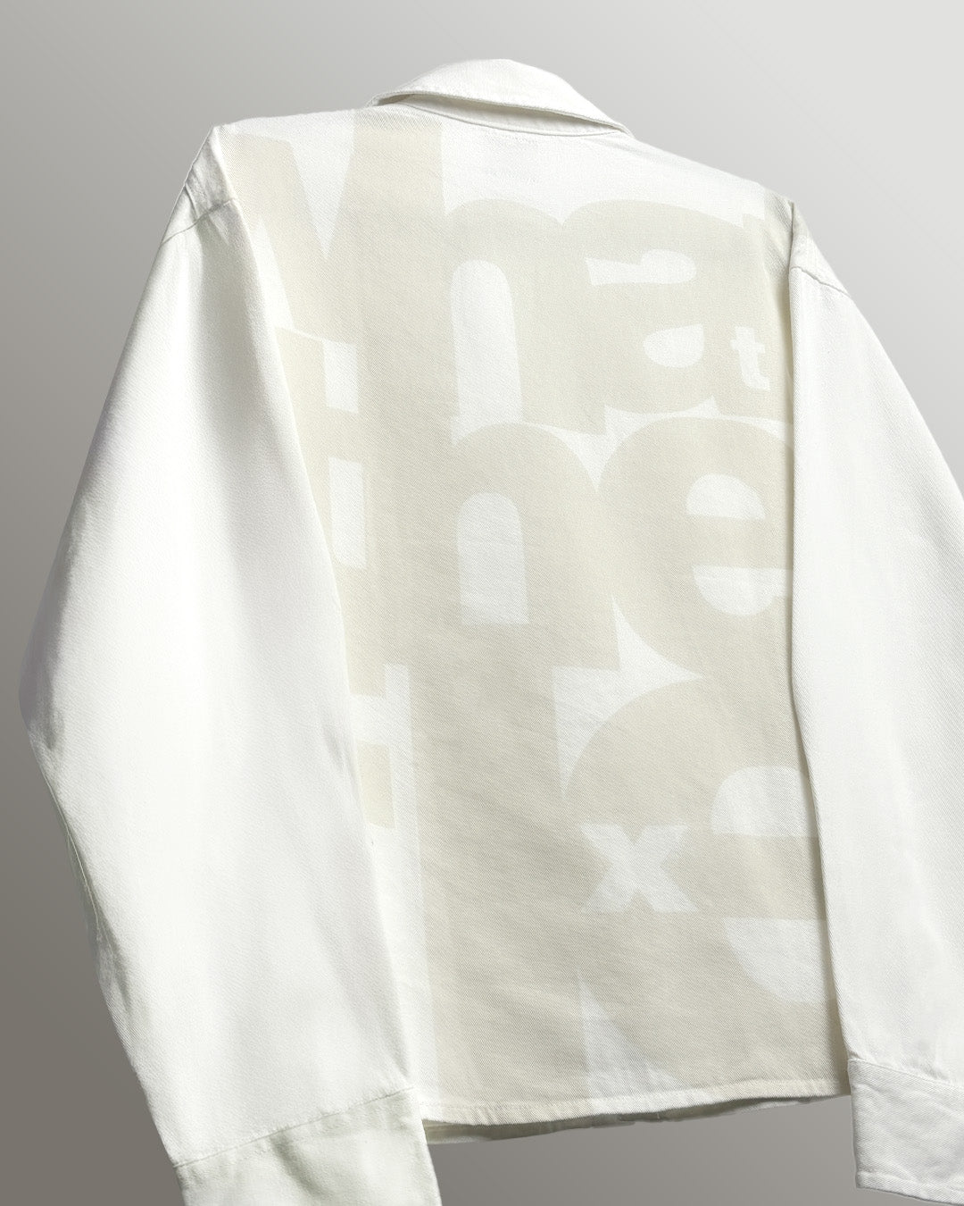 Flex Star Cream Long Sleeve Denim Shirt