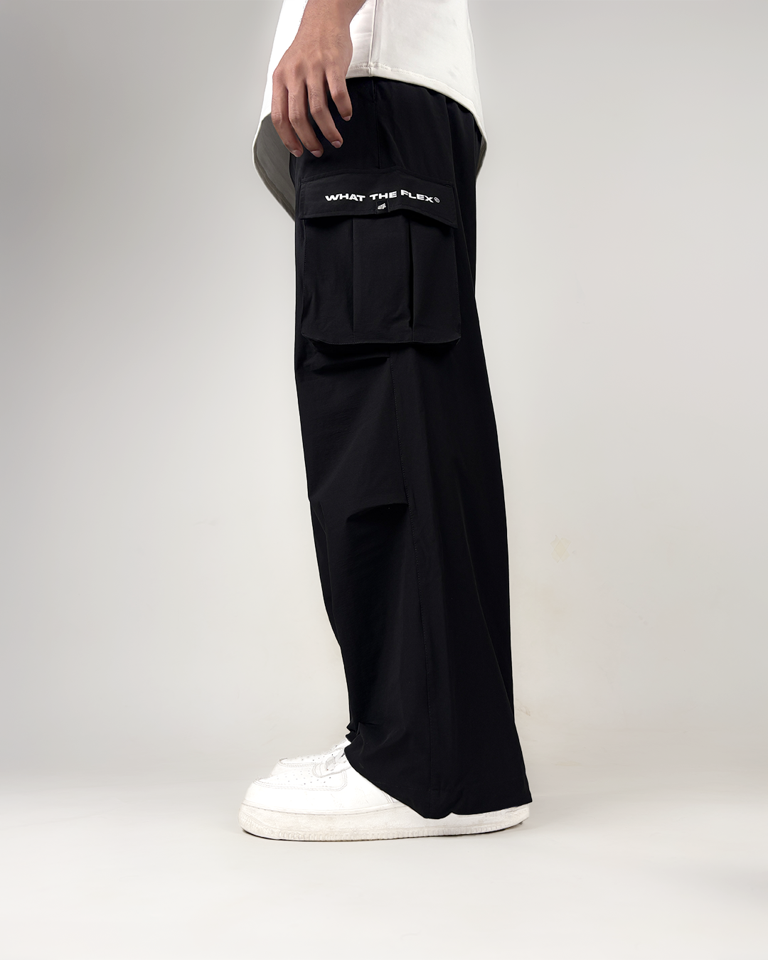 Black Freefall Parachute Pants