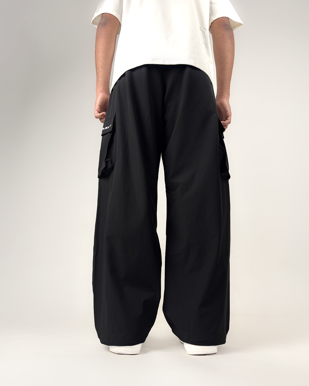Black Freefall Parachute Pants