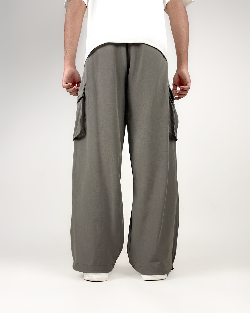 Grey Freefall Parachute Pants