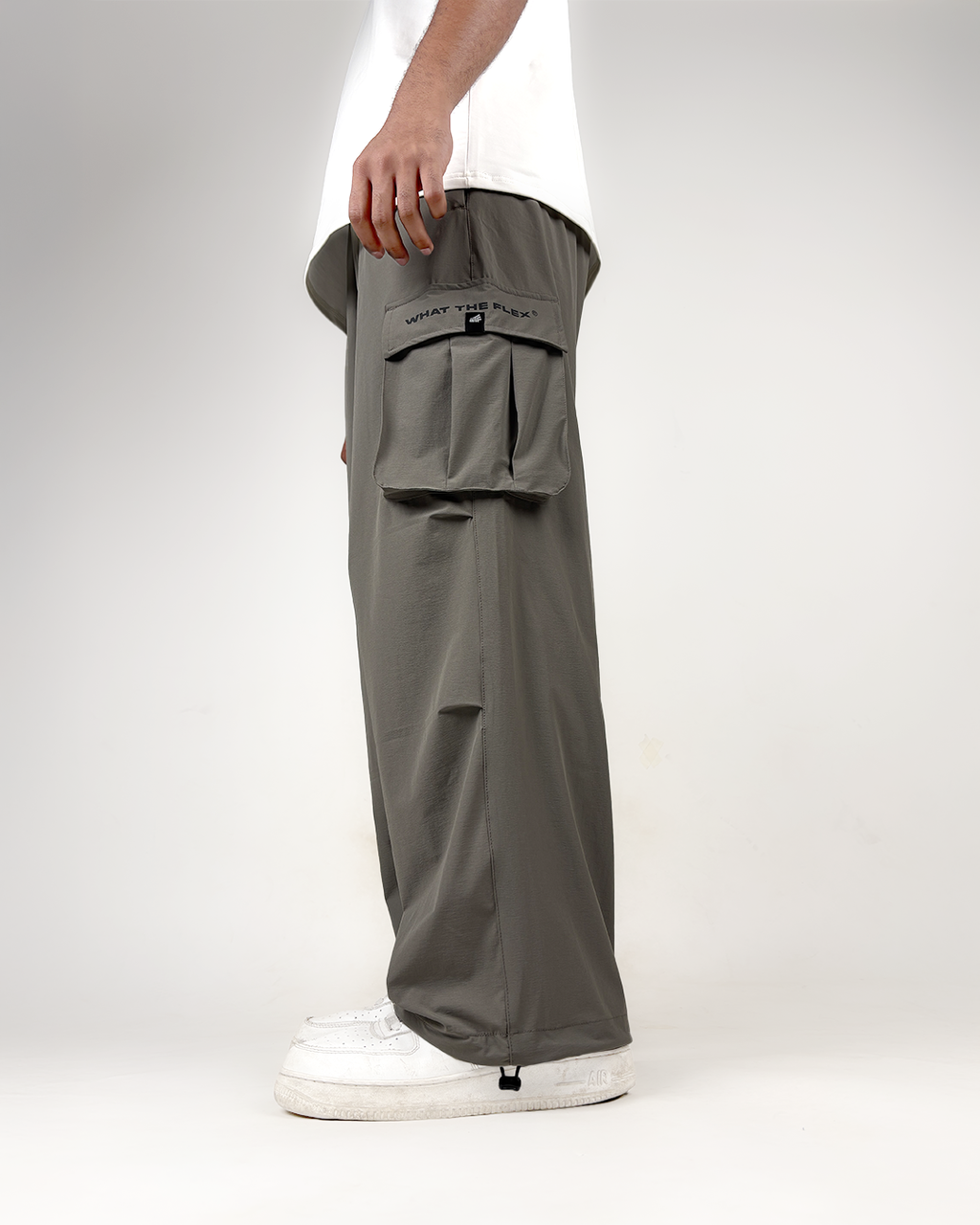 Grey Freefall Parachute Pants