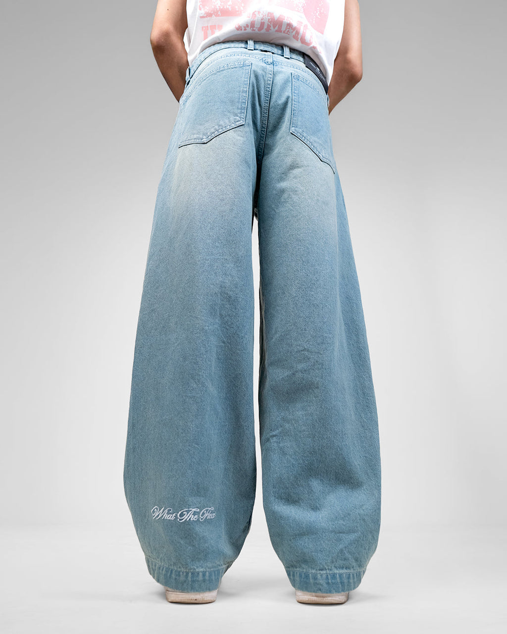 Frost Blue Baggy Denim Jeans