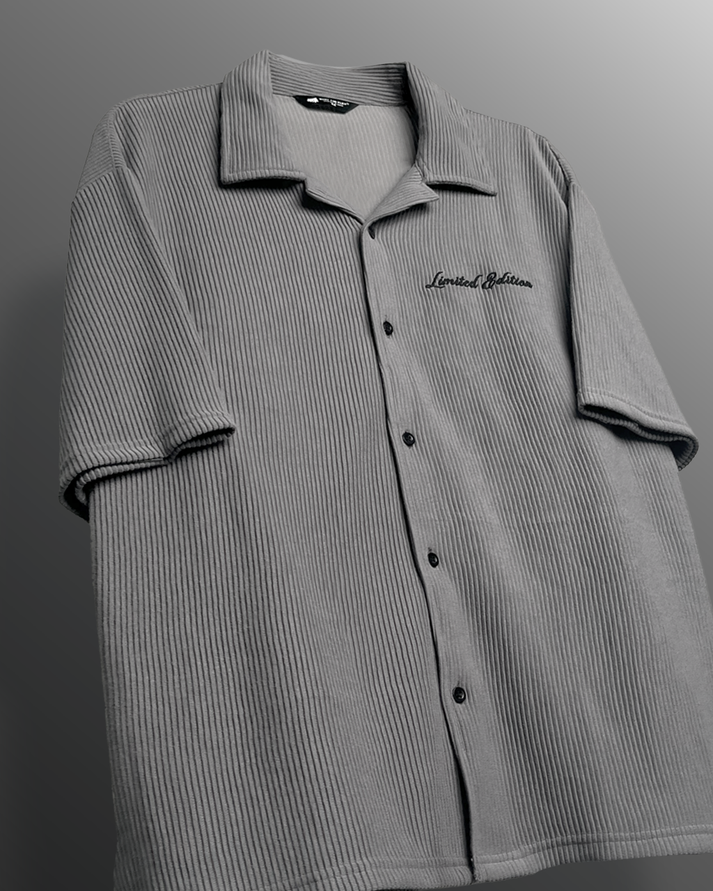 Grey Ribbed Shirt