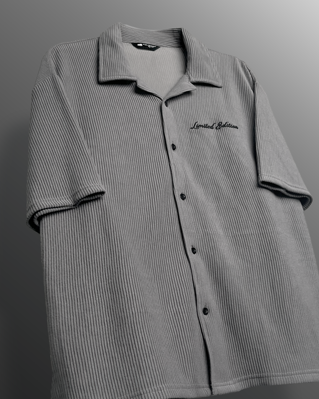 Grey Ribbed Shirt