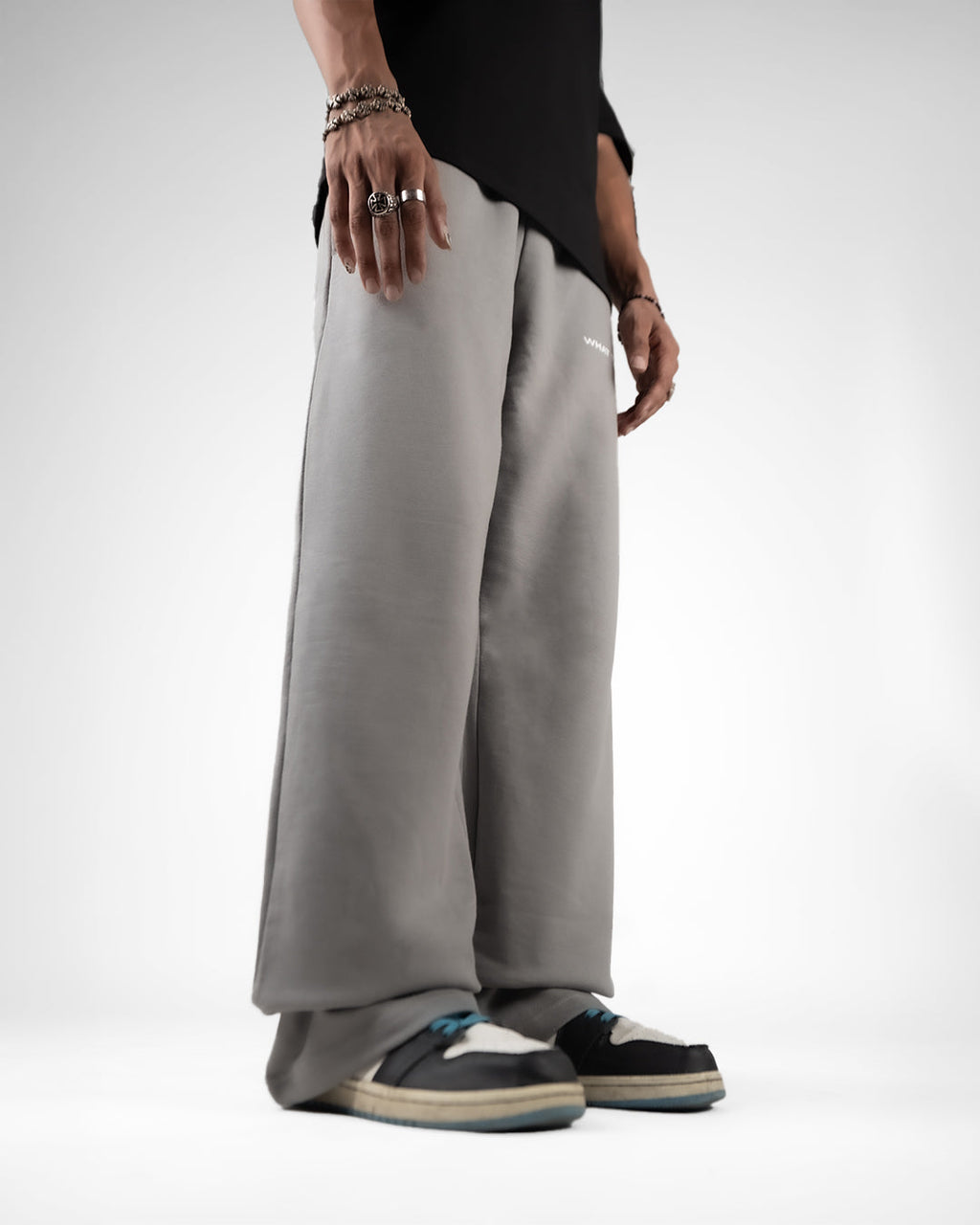 Grey Essential Cotton Pants