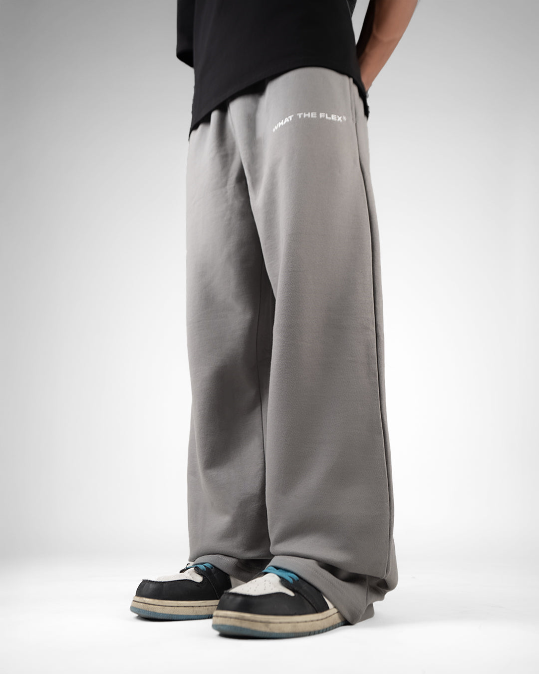 Grey Essential Cotton Pants