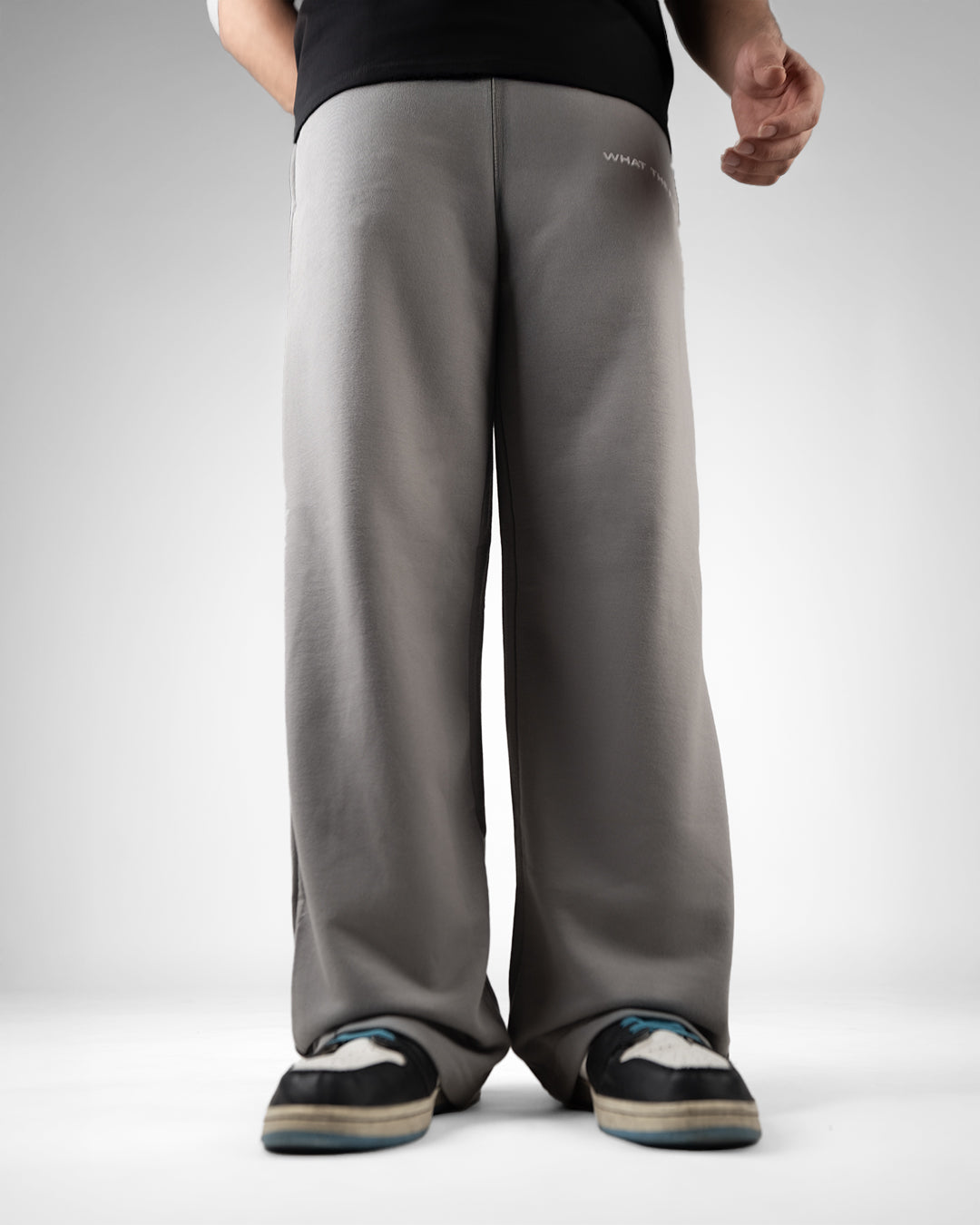 Grey Essential Cotton Pants