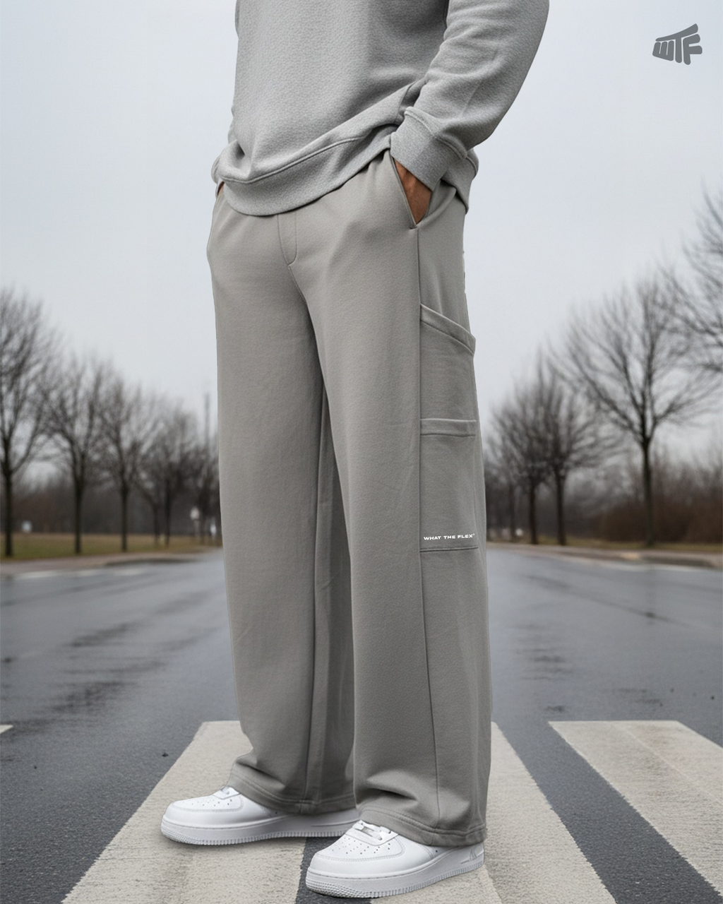 Frost Grey Pocket Pants