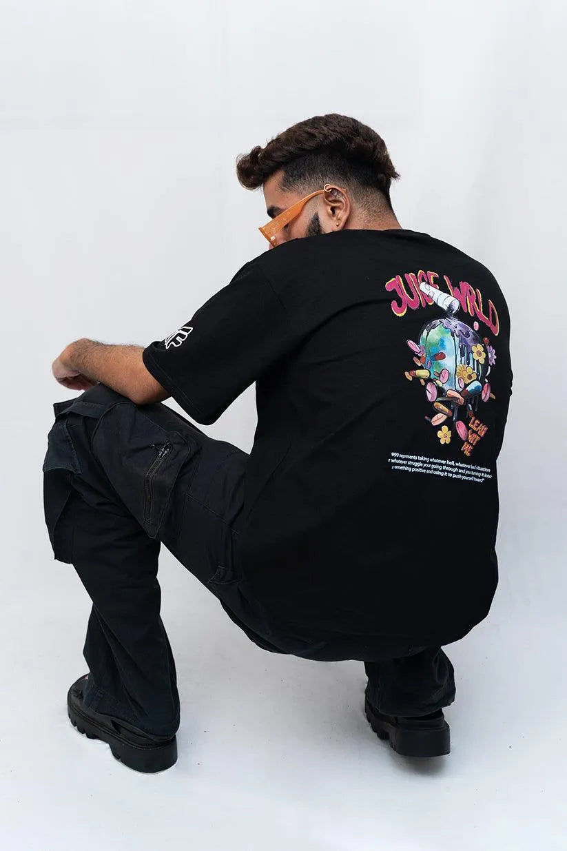 Juice Wrld Black Oversized T-shirt