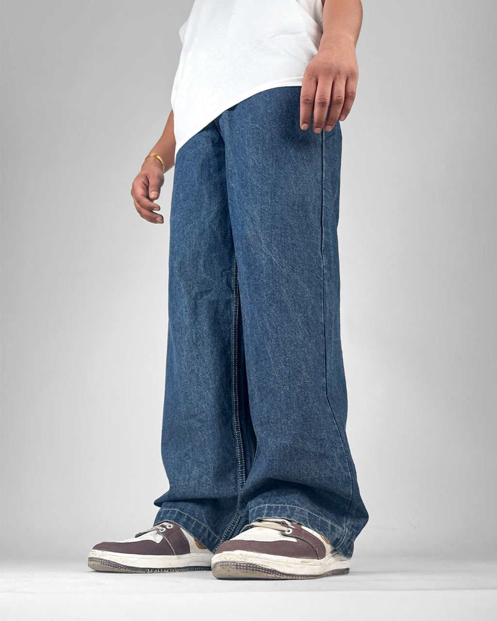 Phantom Blue Baggy Denim Jeans