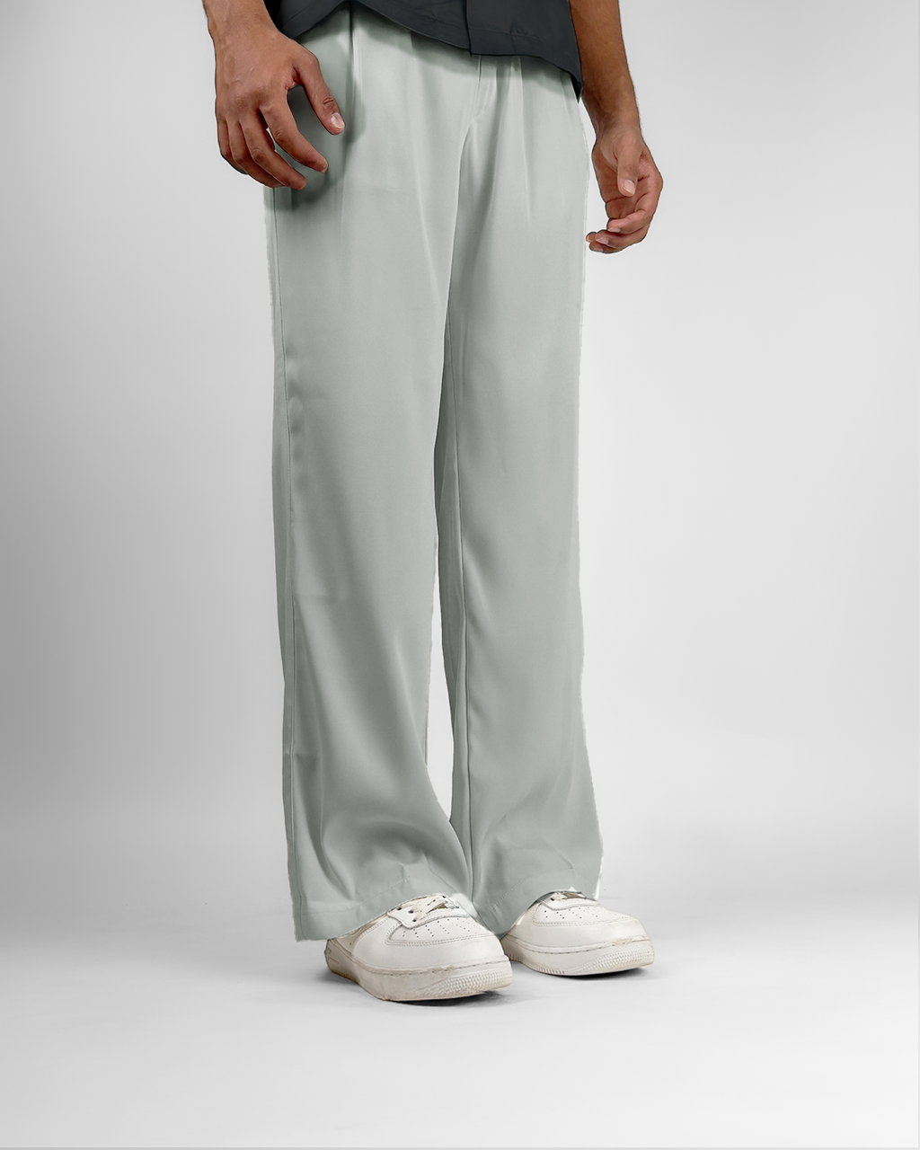 Classic Light Grey Korean Pants