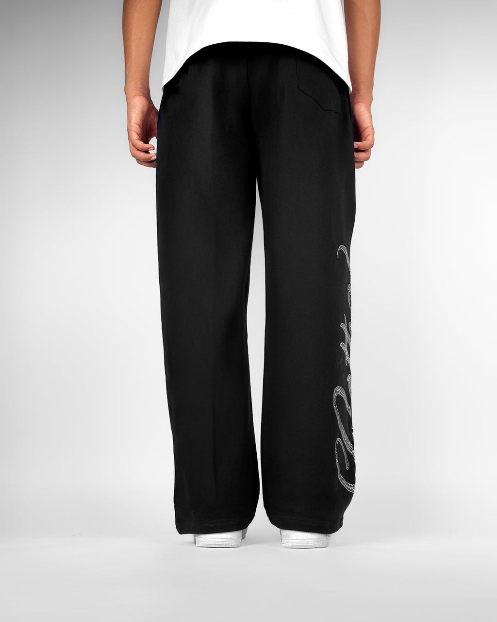 Lethal Black Essential Cotton Pants