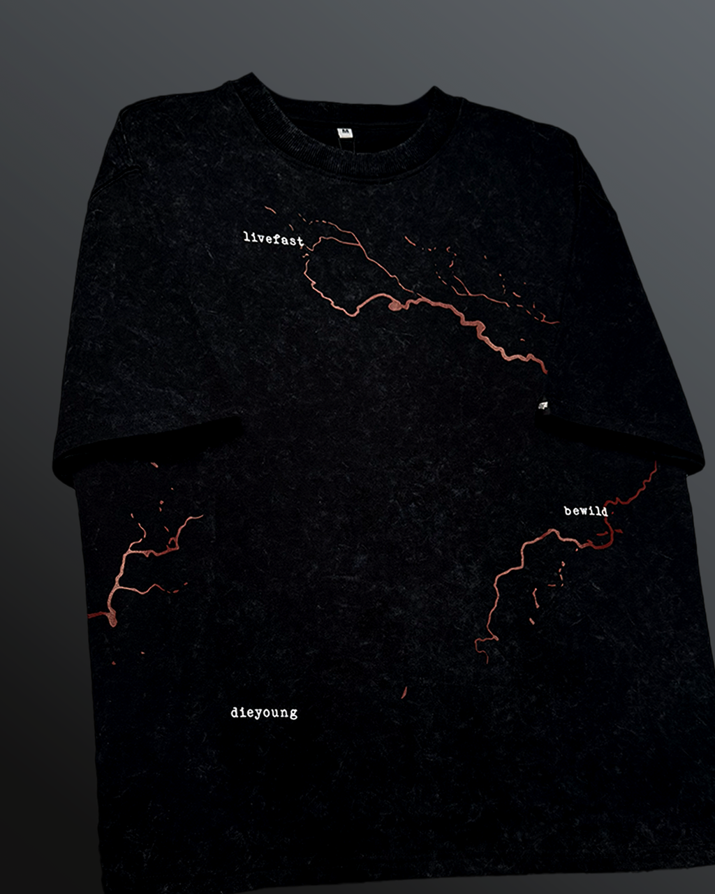 Mayhem Black Acid Wash T-Shirt