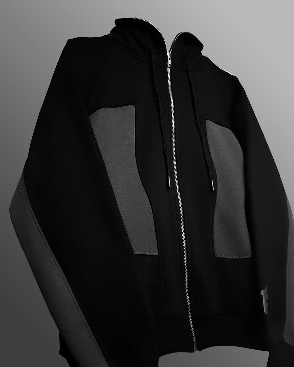 Ninja Masked Black Zipper Hoodie