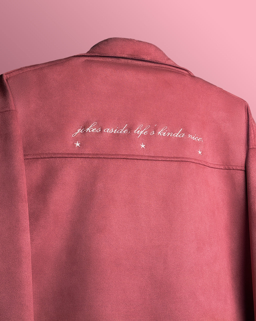 Life's Nice Coral Suede Jacket
