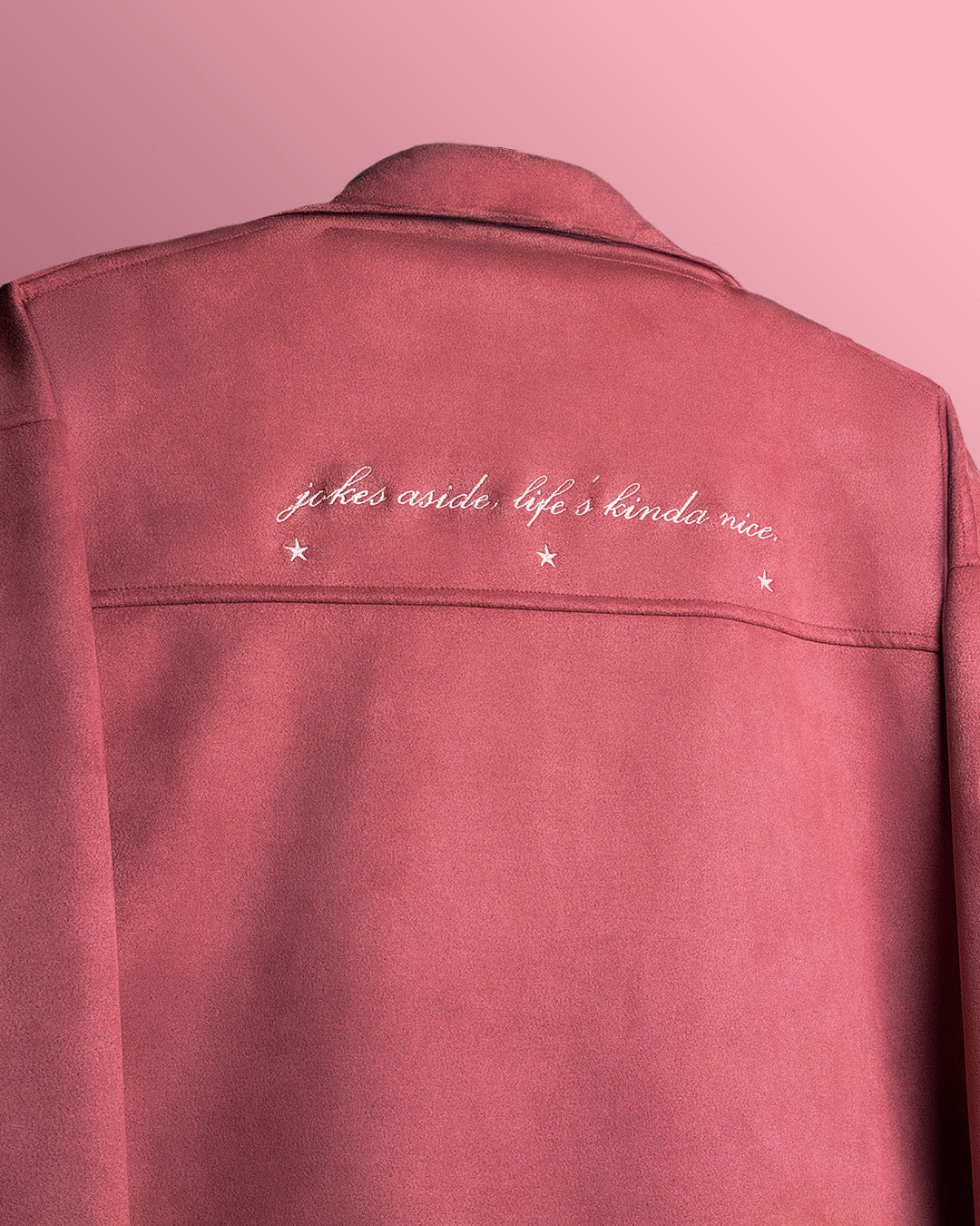 Life's Nice Coral Suede Jacket