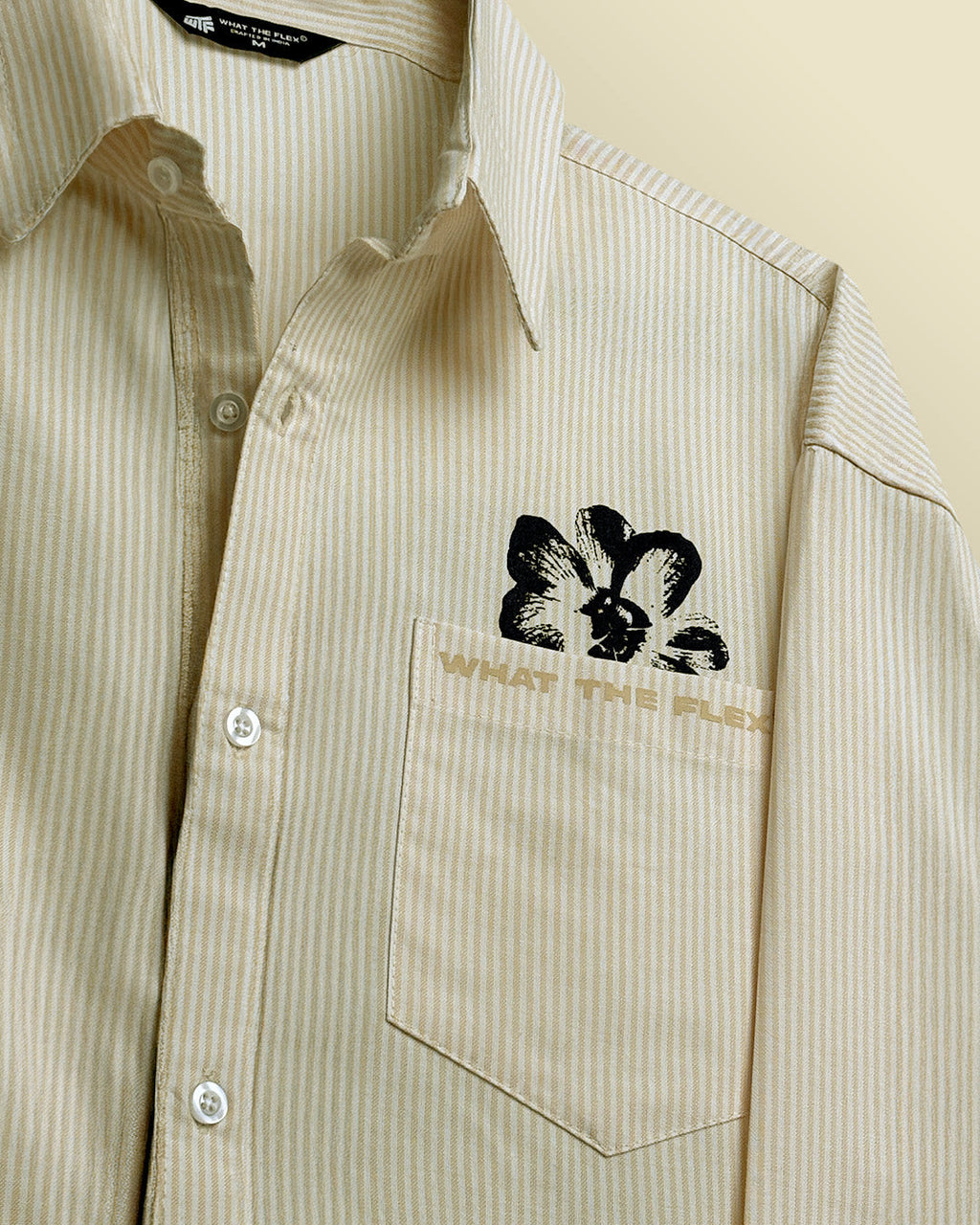 Peace Yellow Striped Shirt