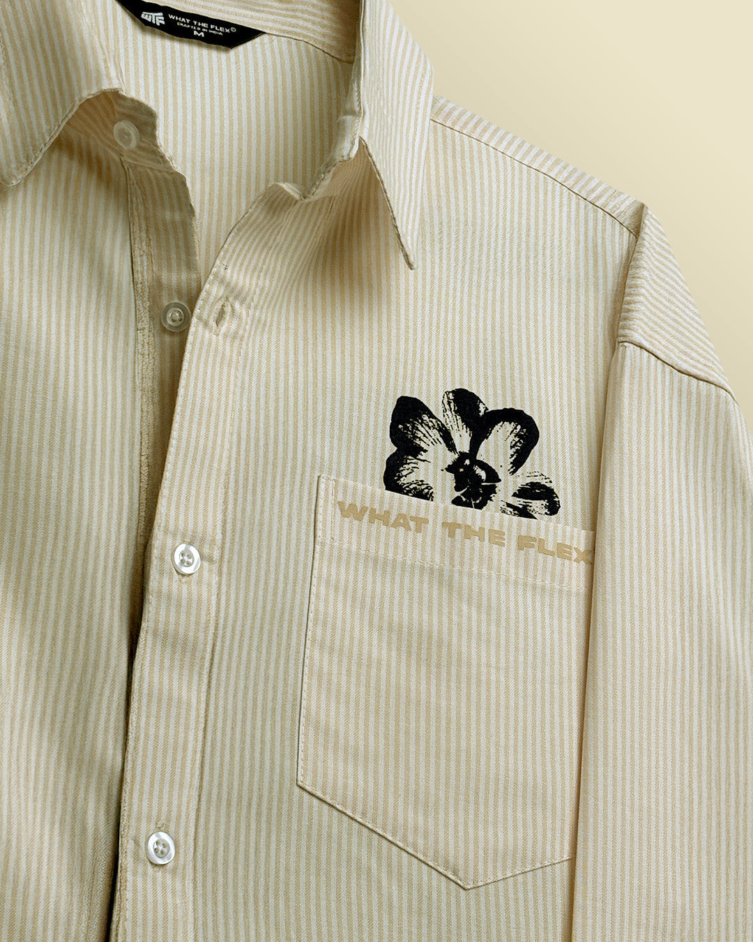 Peace Yellow Striped Shirt