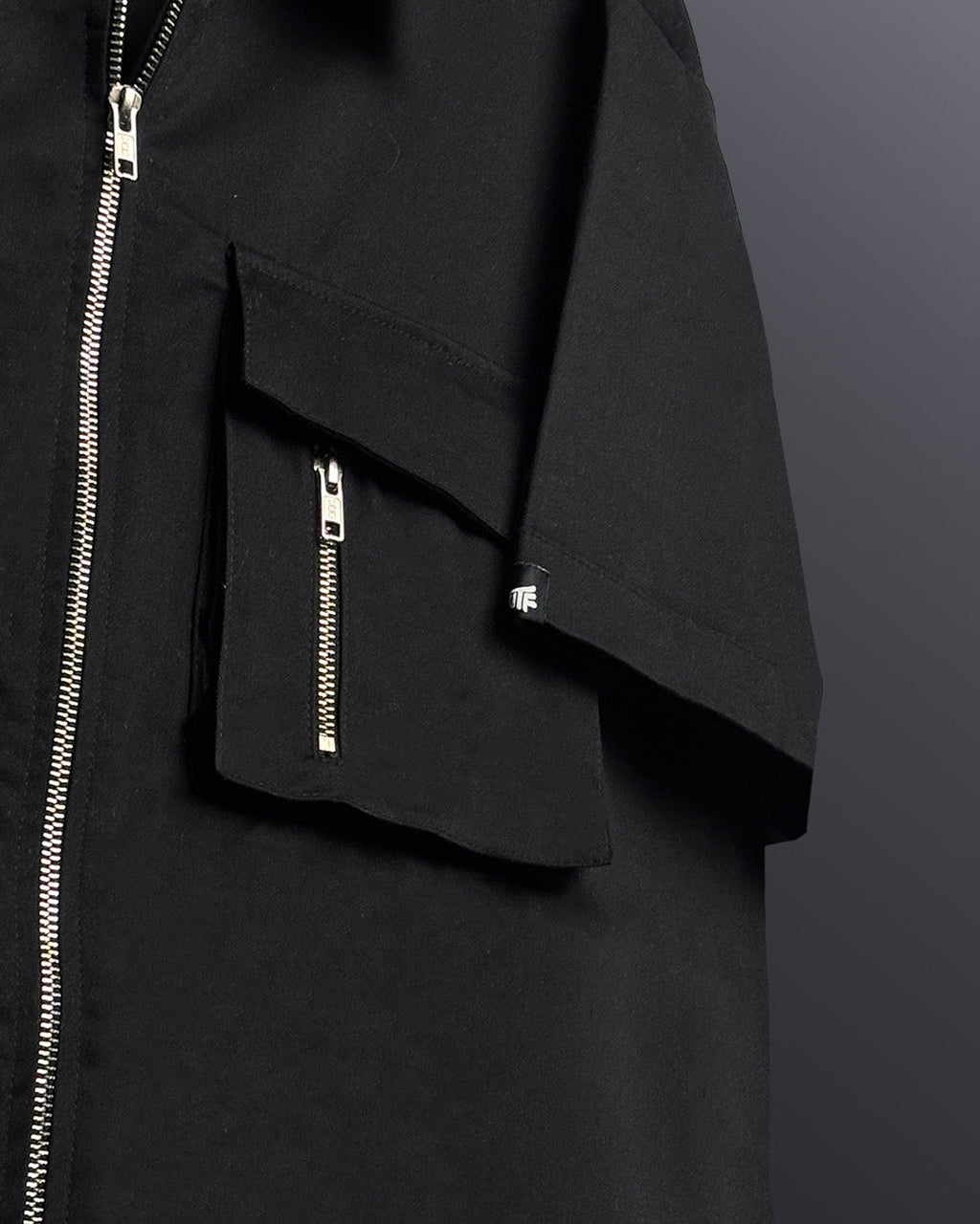 Rebel Black Cotton Shirt